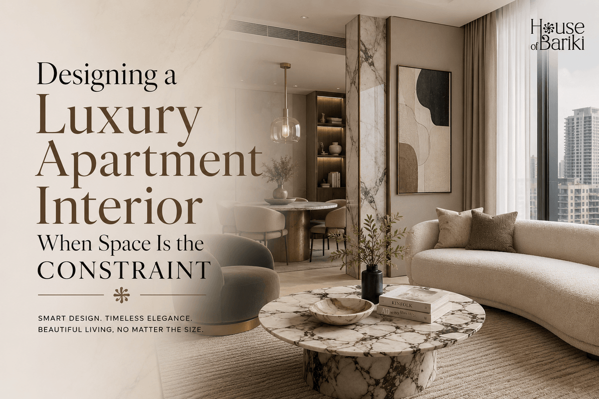 Designing a Luxury Apartment Interior When Space Is the Constraint
