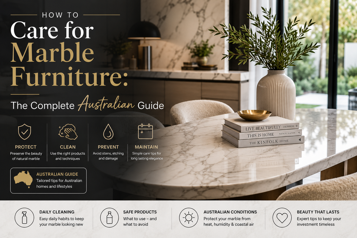 How to Care for Marble Furniture: The Complete Australian Guide