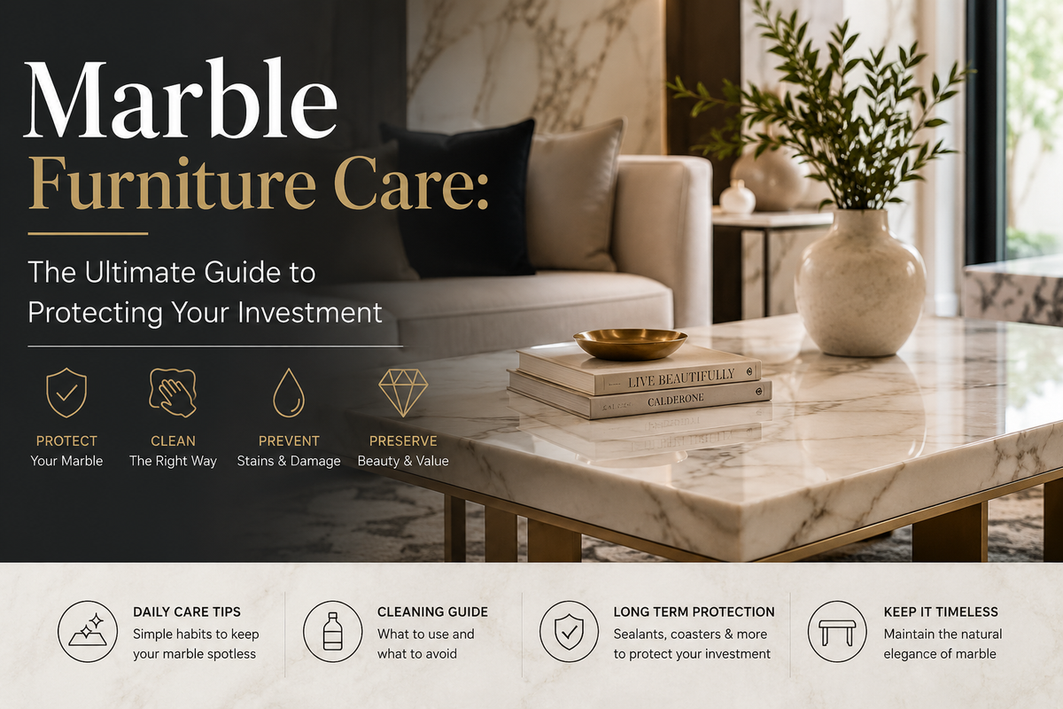 Marble Furniture Care: The Ultimate Guide to Protecting Your Investment